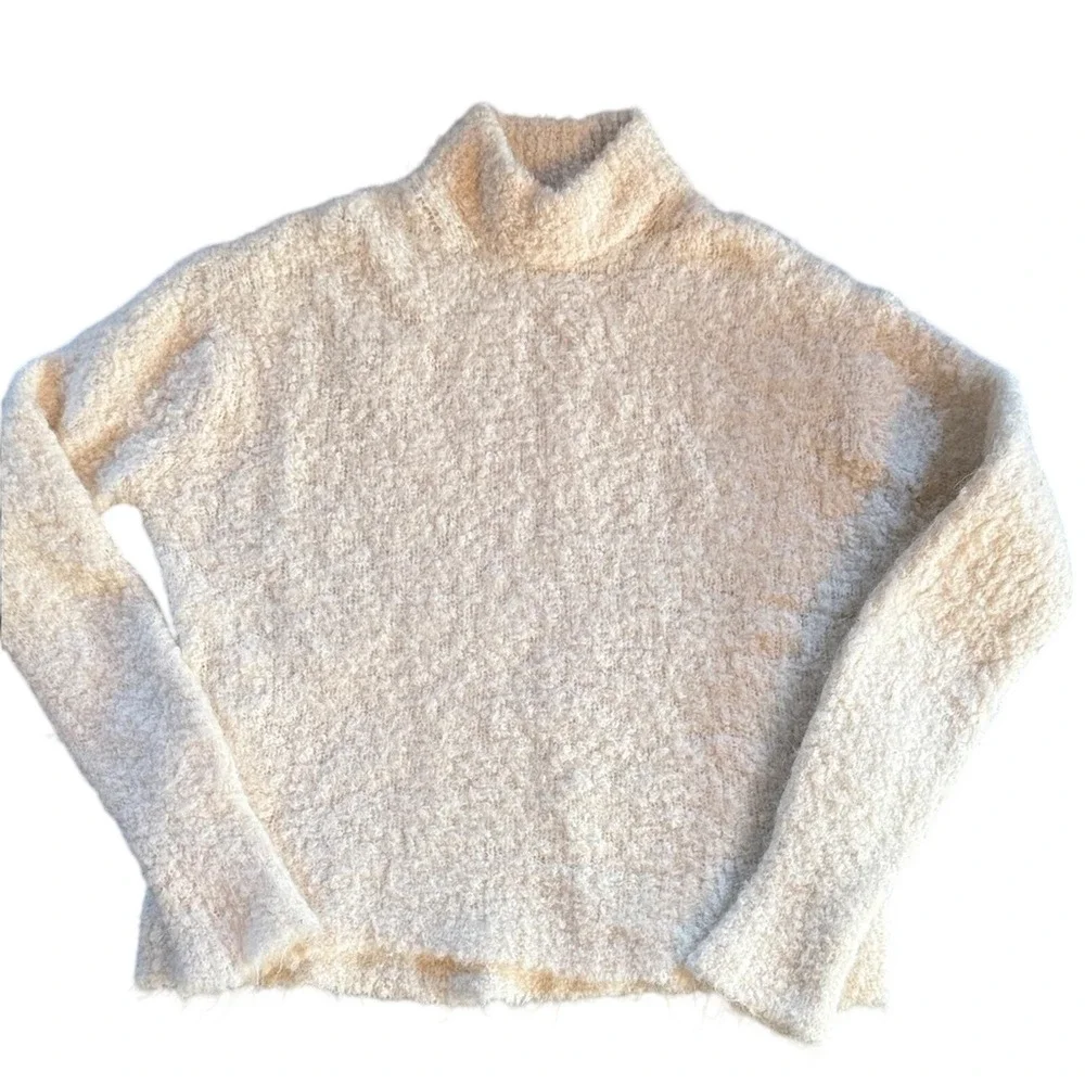 Madewell Cream Mock Neck Sweater‎ Womens Medium
